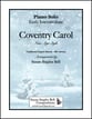Coventry Carol piano sheet music cover
